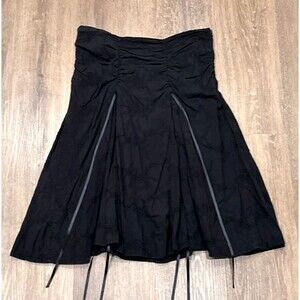 Vintage Morbid Threads Skirt Medium Black 90s Y2K Whimsigoth Goth Punk Fairy